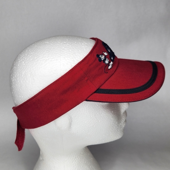 Vintage Embroidered Walt Disney World Mickey Mouse Visor Adult Size - Picture 4 of 6